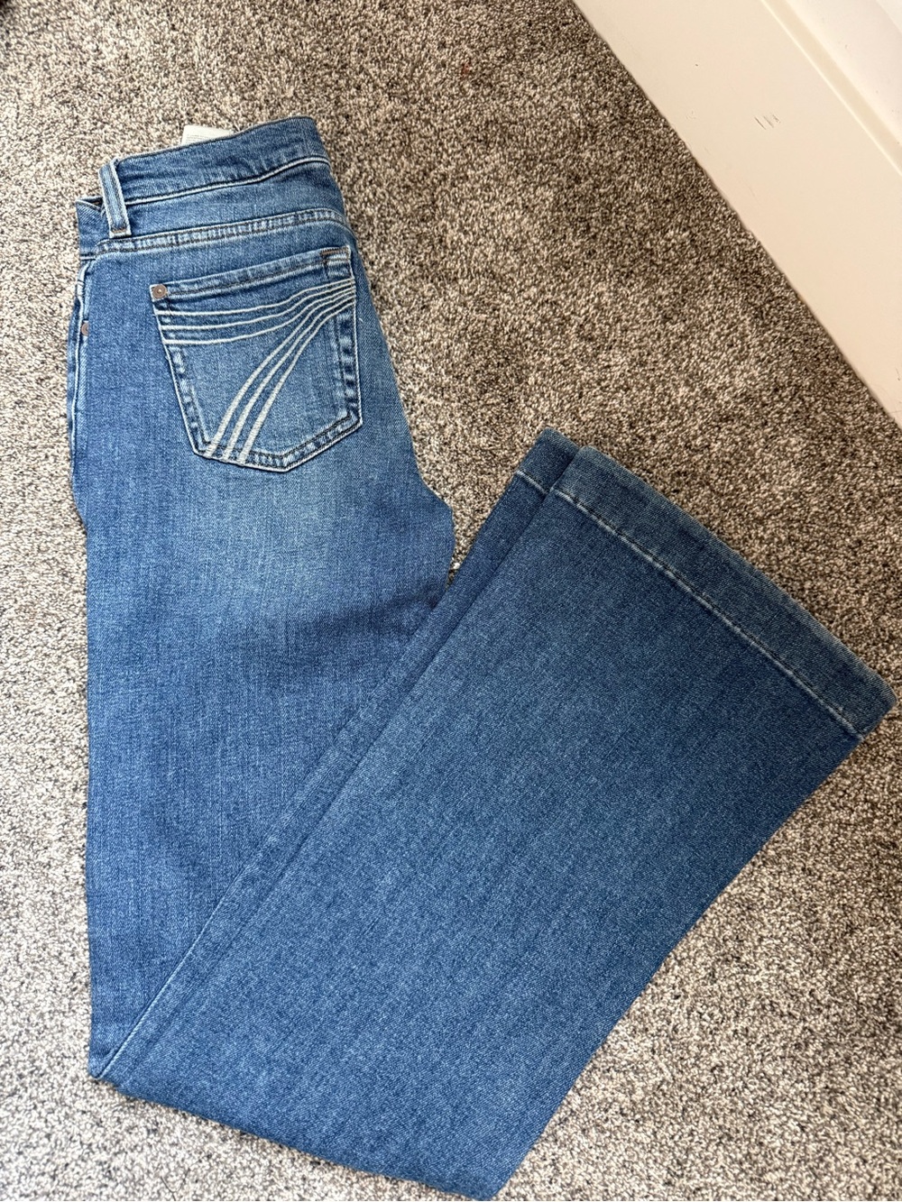 7 For All Mankind Women's Blue Flare Jeans